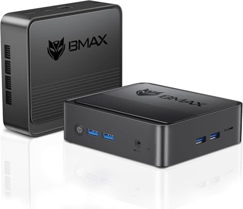 BMAX Mini PC 8GB DDR4 256GB SSD, 11th Gen N5095 Processor (up to 2.9GHz) 4C/4T, Mini Computer Small Desktop PC,4K HD, WIFI 5.0 BT4.2,Dual HDMI Ports, 2.4G/5G WiFi, Gigabit Ethernet Support Win11 Pro
