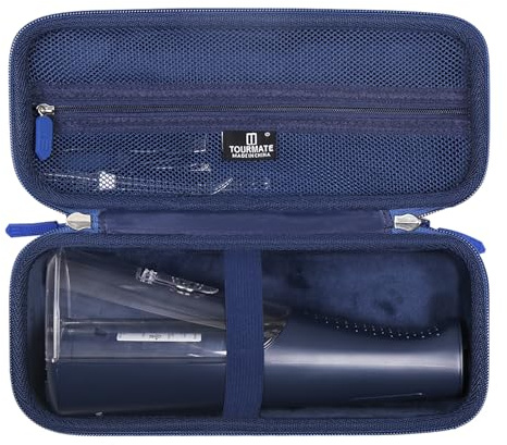Tourmate Hard Case applicable Flosser,Travel Case for 1100 Waterpik Cordless Express Water, FLOSSJET Cordless Puls Storage Box (Only Box) (Dark Blue)