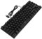 HOMSFOU 87 Teclado Mecánico Gorras Cableado Portátil Ratón para Juegos con Cable Electrónico Condujo Controlador De Computadora Abs Black