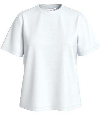 Vila Damen Vinora S/S T-Shirt-Noos (DE/NL/SE/PL, Alphanumerisch, M, Regular, Regular, Bright White)