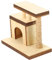 HEMOTON Miniature Wooden Cat Tree Tower for Doll House 1:12 Scale Decorative Accessories