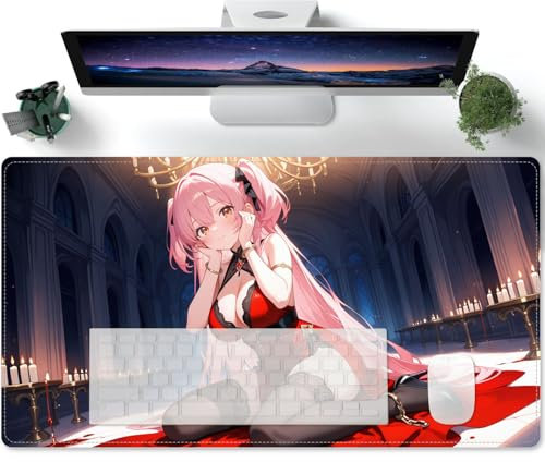 Fille sexy d'anime Naked Girls Tapis de souris anime xxxl 1000x400 Tapis de souris XXL Speed Gaming Tapis de souris XXL Tapis de table de grande taille améliore la précision et la vitesse Manga