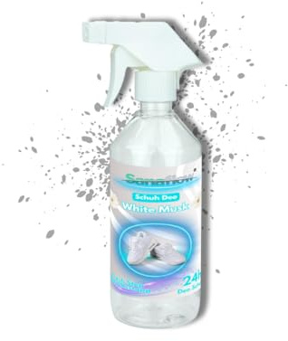 1L Schuh Deo White Musk – Frischekick für Ihre Schuhe! Geruchsstopp & Schweißgeruch-Entferner für langanhaltende Frische