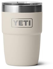 YETI Rambler 8 oz Stackable Cup with DuraSip Ceramic Lining, Cape Taupe