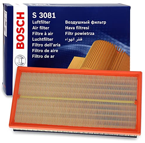 Bosch S3081 Car Air Replacement Filter | Separates Particles from the Air Intake - Moisture-resistant plus High Tensile Strength