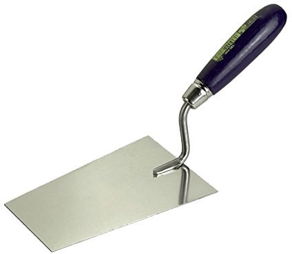 Connex COX781017 Maurerkelle, eckige Form, mit geradem Hals, rostfrei, 160 mm