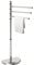 Gedy Hibiscus HI311300000 Piantana Cromata, Misure 90,5x36,5x30 cm, Porta Asciugamani da Terra in Metallo e resine, Design R&S, Garanzia 2 Anni, Bianco, Unica