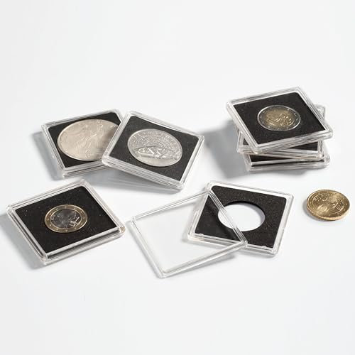 Leuchtturm Capsules QUADRUM pour pièces de Monnaie de diamètre intérieur 29 mm