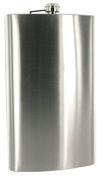 Extra Large Stainless Steel 64oz Hip Flask FL50, Hold a Whole Bottle Sarome UK