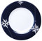 Marine Business Northwind Piatto Piano, Melamina, Bianco e Blu, 25 x 25 x 1.8 cm, 6 Pezzi