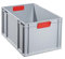 Allit 456755 EuroBox 632 600 x 400 x 320 mm geschlossene Griffe in grau/rot