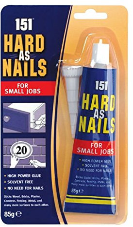 Hards AS Nails Super Adhesive Adhesive 85g - Bonds Wood, Plastic, Brick, Glass, Metal, Ceramics