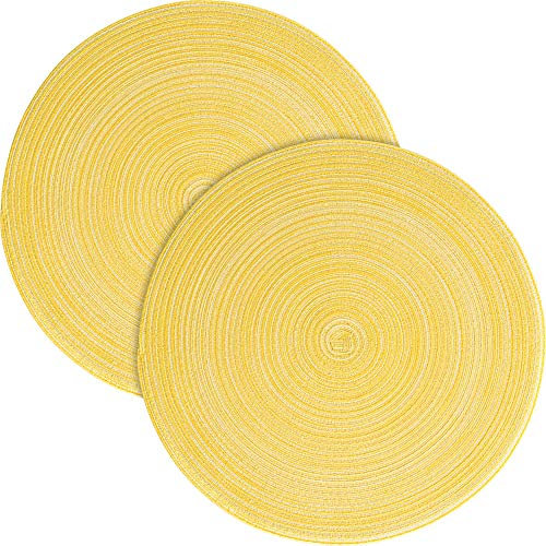 Pichler Tischset Samba 2er-Pack gelb Größe rund: 38 cm Ø