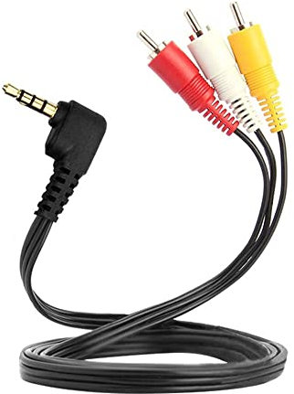 Cable de video AV Jack 3.5 macho a macho | Cable AV para videocámara |TV, TCL TV | 1.50 metros