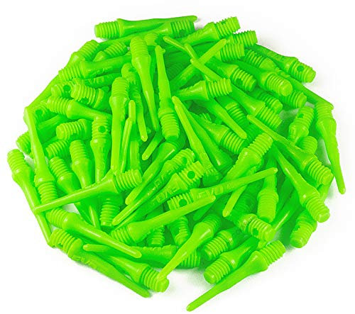 Evolution Original EVO Dartspitzen 2BA Long EVO Points Made in Germany (100 Stück, Neon Grün)