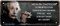 WOGEKA ART Retro Blechschild - Chaotischer Schreibtisch Albert Einstein - witziger Spruch als Geschenk-Idee Geburtstag Weihnachten Dekoration 28x12 cm Vintage-Design Metall 2056