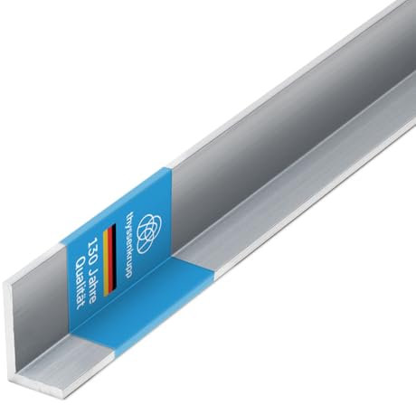 thyssenkrupp Winkelprofil Aluminium 100 x 40 x 3 mm in 1500 mm Länge | Aluwinkel Winkel L-Profil Aluprofil | EN AW-6060