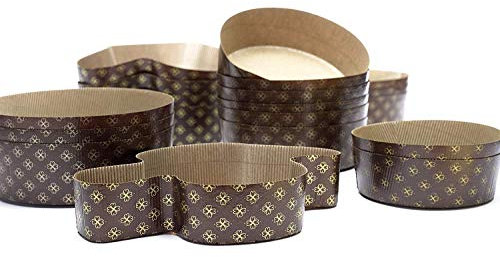5 PEZZI Stampo Colomba Pasquale - Forme per Dolci di Pasqua in Carta da Forno Monouso - Stampi Resistenti in Varie Taglie (100gr)
