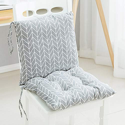 Nicole Knupfer Quadratisches Kissen mit Bändern, gepolstert, siamesisch, weiches Sitzkissen und Rückenkissen, einteiliges Sitzkissen für Büro, Esszimmer, Klassenzimmer, Garten, Outdoor (ohne Stuhl