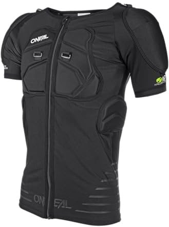 O'NEAL | Protektoren-Jacke | Motocross Enduro Motorrad | Elastisch leichte Protektorenjacke, aus Polyurethan-Schaum, Mesh-Einsatz | STV Short Sleeve Protector Shirt | Erwachsene | Schwarz | Größe S