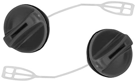 2Pcs Chain Saw Gas Tank Fuel Oil Cap Black Fuel Tank Cap Repalcement for HUSQVARNA 340 345 346 350 353 362 365 371