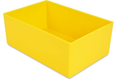 25 Stück Einsatzkasten Serie E63/4, GELB, 162x108x63 mm, aus Polystyrol, Industrienorm, für Schubladen, Sortimentskästen, Werkbänke etc.