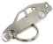 01 CarShape Schlüsselanhänger Edelstahl Auto Car Shape Keychain - Auto Teile Zubehör Lexus IS JDM Japan Racing Import Tuning