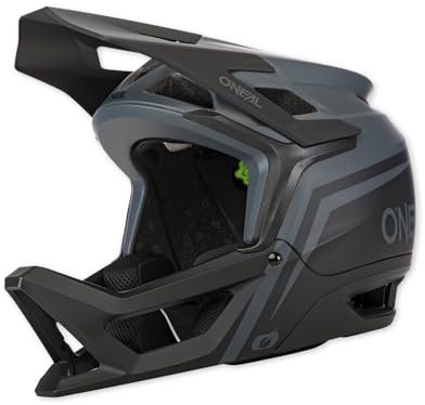 O'NEAL Transition Helm I Mountainbike Helm | Enduro MTB Downhill | Leichter und sportlicher Fahrradhelm Damen & Herren mit guter BelüftungI Grau Schwarz I Größe XL