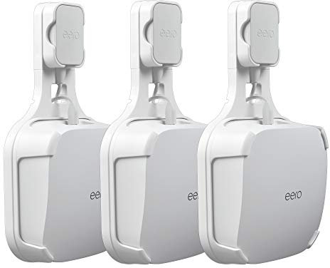 PETIMETI Wandhalterung für EERO Pro 6 Mesh-WLAN-System, platzsparende Wandhalterung für EERO Pro 6 Router mit Kabelmanagement und leicht zu bewegen (3 Stück)