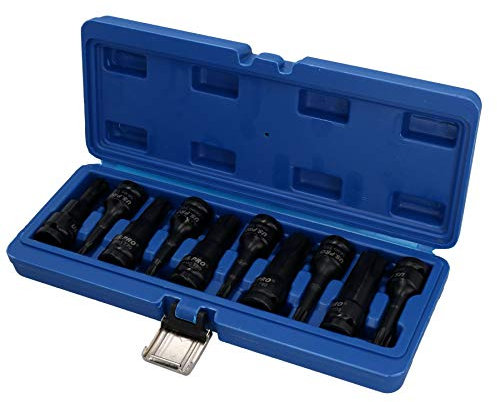 Torx Star Impact Deep Impacted Bit Sockets Extra Long T30 – T100 10pc Set