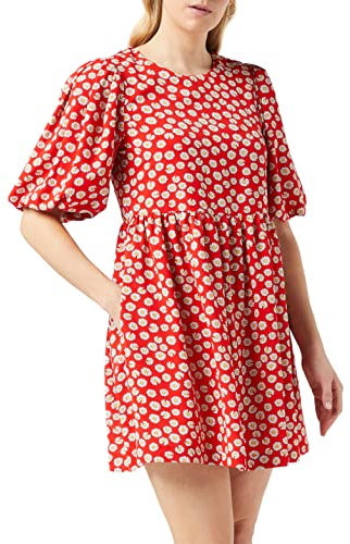 Louche Nacera-Daisy-Dancer Robe, Rouge, 44 Femme