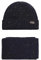 Barbour Set Schal und Mütze Herren 2MMGS0047 Marineblau, Marina Military, Einheitsgröße