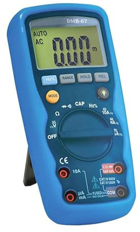 K2M Multimetro Digitale Professionale Retroilluminato KM-IP 67 con Display LCD
