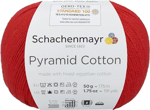 Schachenmayr Pyramid Cotton, 50G rot Handstrickgarne