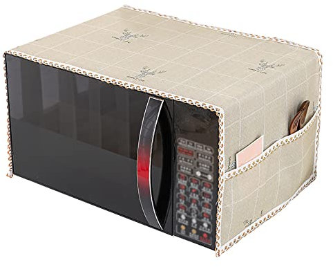 SLDHFE Copertura per forno a microonde, copertura antipolvere per microonde con doppie tasche, copertura antipolvere decorativa per elettrodomestici da cucina, 100 x 35 cm