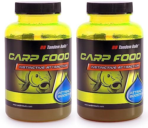 Tandem Baits Karpfen Futter Angelfutter Aroma Attract Booster 2-er Set 300 ml Flavour Mix Fisch