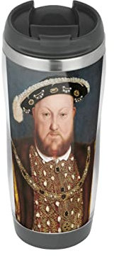 King Henry VIII 8th of England - Travel Mug, Thermal Insulated Cup for Hot and Cold Beverages Drinks