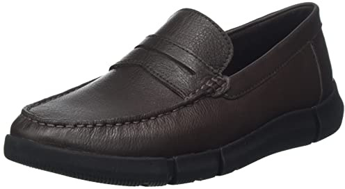 Geox Men's U Ascanio Moccasin, Dk Brown, 7 UK