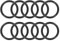 MACHSWON O-Ringe aus Nitrilkautschuk, 16 mm Außendurchmesser, 12 mm Innendurchmesser, 2 mm Breite, metrische Dichtungsringe, O-Ring-Dichtung, O-Ringe, Dichtungsösen, Schwarz, 50 Stück