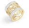 Philipp Plein Damen Ring Edelstahl Bicolor 3D Skull PP Logo PJ3AA10R, Ringgröße:54 (17.2 mm Ø)