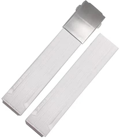 AEMALL Sport Silikon Uhrenarmbänder für Tissot T048 T048.417 Uhrenarmband T-Race T-Sport Armband Wasserdicht Weich Gummi, 20 mm, Achat