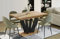 Endo-Moebel Esstisch Alex 130cm auf 210cm erweiterbar Säulen-Tisch Küchentisch ELEGANT (Craft Eiche)
