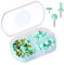 Stecknadeln 75 Stück Pinnadeln Reißzwecken mit Plastikbox Heftzwecken Pinnwandnadeln Deko Push Pins Kopf Nadeln für Wandkarten Bulletin Board Kork Boards, Blau