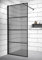Badplaats B.V. Paroi de Douche Essos - 70 x 200 cm - Verre teinté Noir - 8 mm - Verre de sécurité