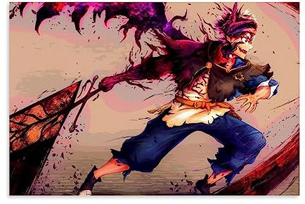KHAMEO Black Clover Anime-Poster Noelle Yami Asta (14), Leinwand-Poster, dekoratives Gemälde, Leinwand-Wandposter und Kunstdruck, modernes Familienschlafzimmer-Dekor-Poster, 20 x 30 cm