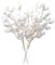 JUOPZKENN 24 PZ Steli di Bacche Natalizie Glitterate,Steli di Bacche Bianche Artificiali,Rami di Bacche Finte,Steli di Bacche Artificiali,Ornamenti,Plettri Natalizi per Ornamenti Dell'albero di(#1)