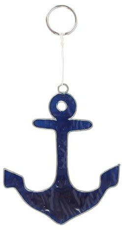 Nautical Anchor Resin Suncatcher: Seaside Charm Window Decor, Ocean Holiday Souvenir - Something Different Wholesale