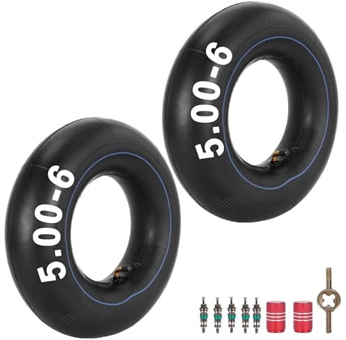 13x5.00-6 5.00-6 Inner Tube For Razor Dirt Quad (Versions 1-18),ATV,Yard Tractors,Lawn Mower,Tractors Hand,Gorilla Cart Trailer,Go Kart,4.5/5.30-6 Tire Tube With TR87 Bent Valve Stem 2-Pack