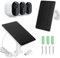 AZURAOKEY Chargeur de panneau solaire compatible avec spot Arlo Essential Spotlight/XL Spotlight, chargeur de panneau solaire Arlo Essential 4W/6W, étanche avec câble micro USB de 3 m et support mural