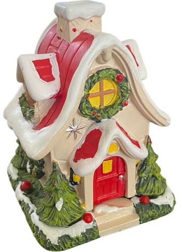 Wudaizhi Schneehaus-räuchergefäß, Aromatherapie-Herd, Harz, Aromatherapie-Ornament, Weihnachtsduft, Geschenk, Weihnachtsdekoration